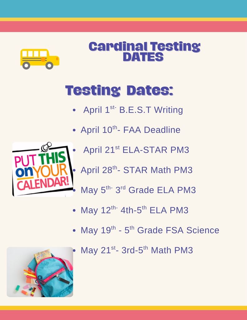 Testing Dates 