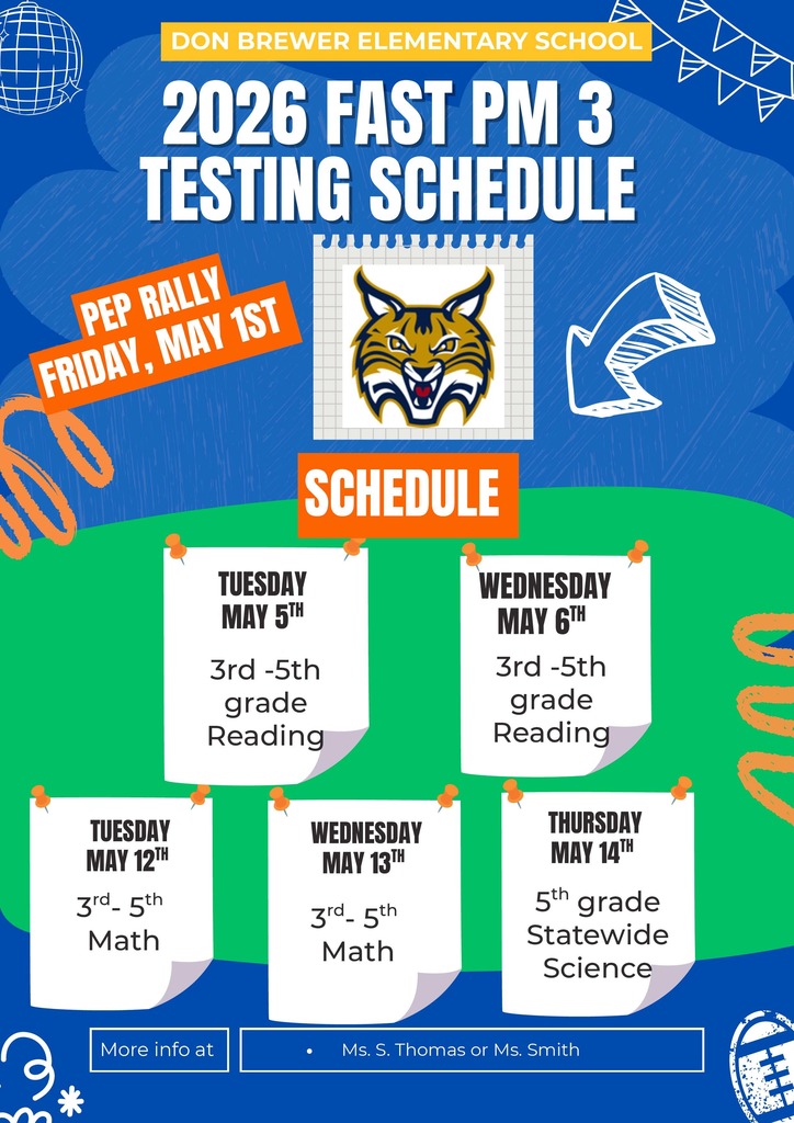Don Brewer FAST PM3 testing schedule