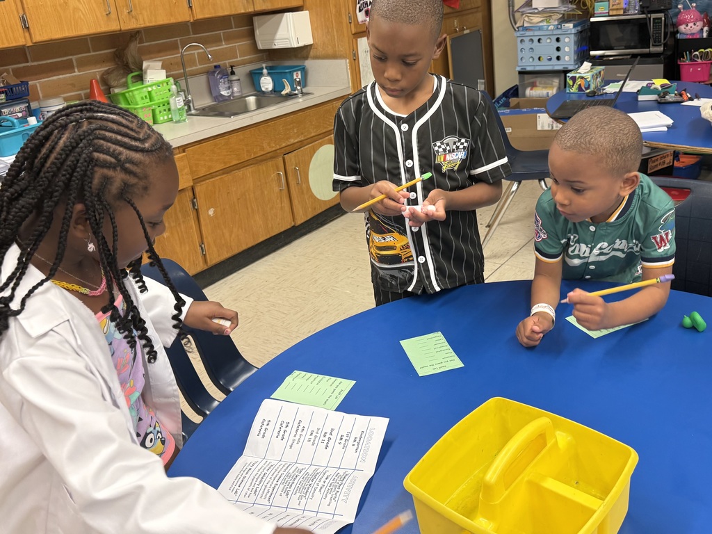 Students engaging in determining different smells!