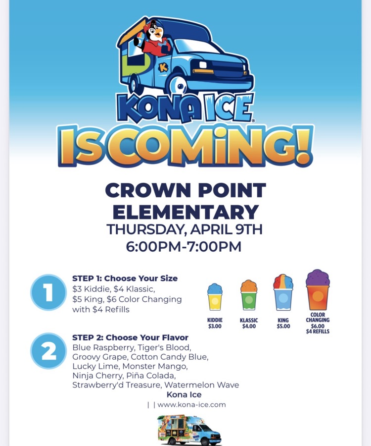 Kona ice coming for purchase 