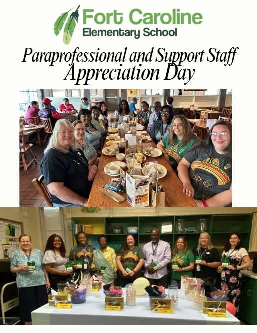Paraprofessionals and Support Staff enjoy breakfast and lunch for Paraprofessional and Support Staff Appreciation Day