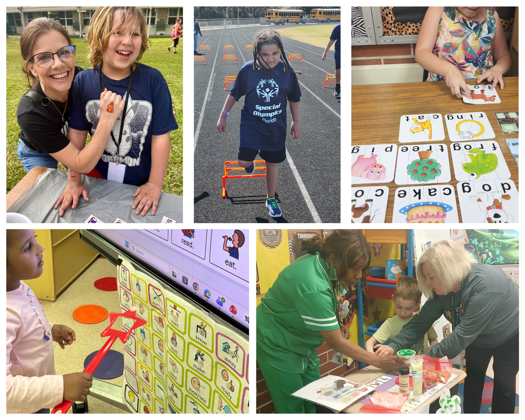 Autism Acceptance Month, images from Oak Hill Academy Elementary School