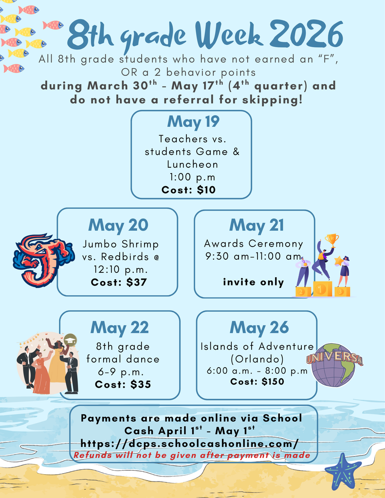 8th Grade Week  2026