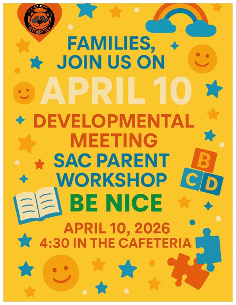 Developmental Meeting/SAC/BeNICe Flyer  4.10.26 English