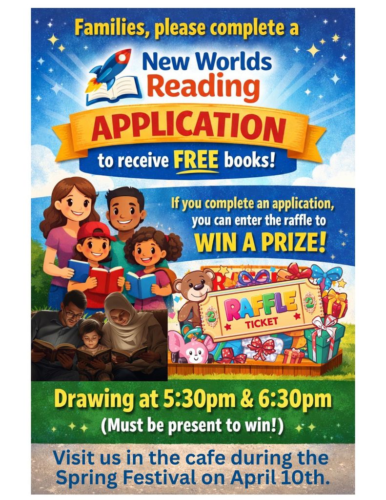 New Worlds Application Flyer for Free Books