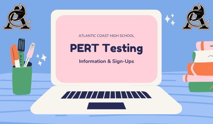 Computer Screen saying "PERT Testing."