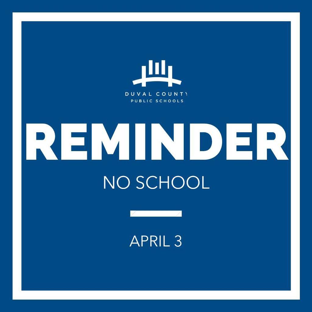 No School - Friday, April 3rd