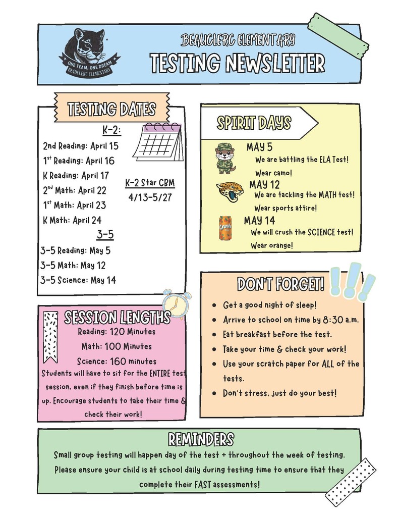 BES Testing Newsletter English
