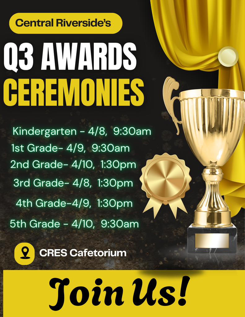 Quarter 3 Awards Ceremonies this Week!