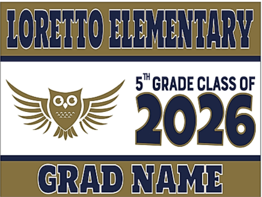 Order your personalized 5th grade yard sign by April 17 for $20.
