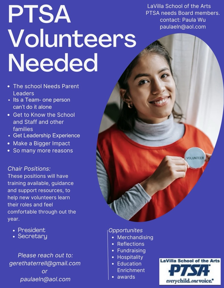 PTSA Needs YOU! 