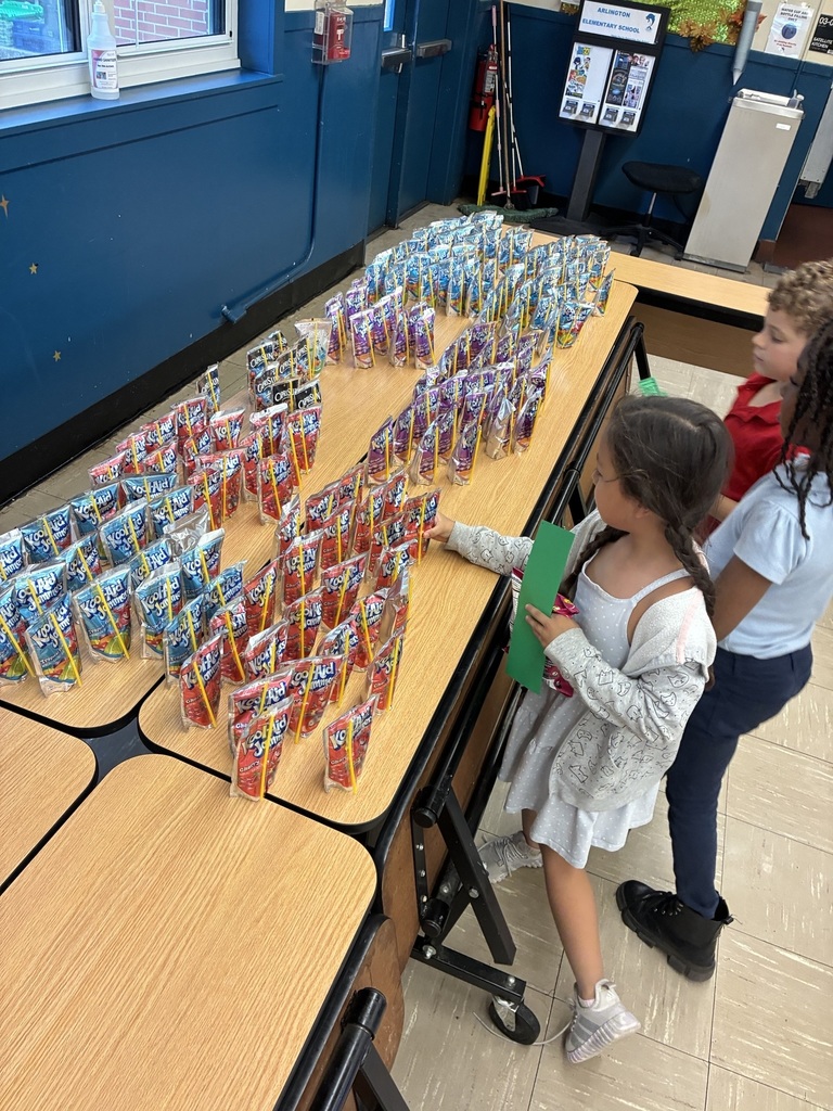 students getting snacks