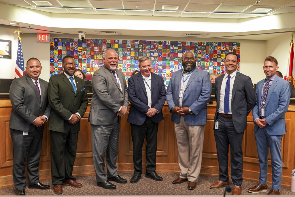 United Way Men's Bake-Off/Cook-Off Winner (third from right) and competitors