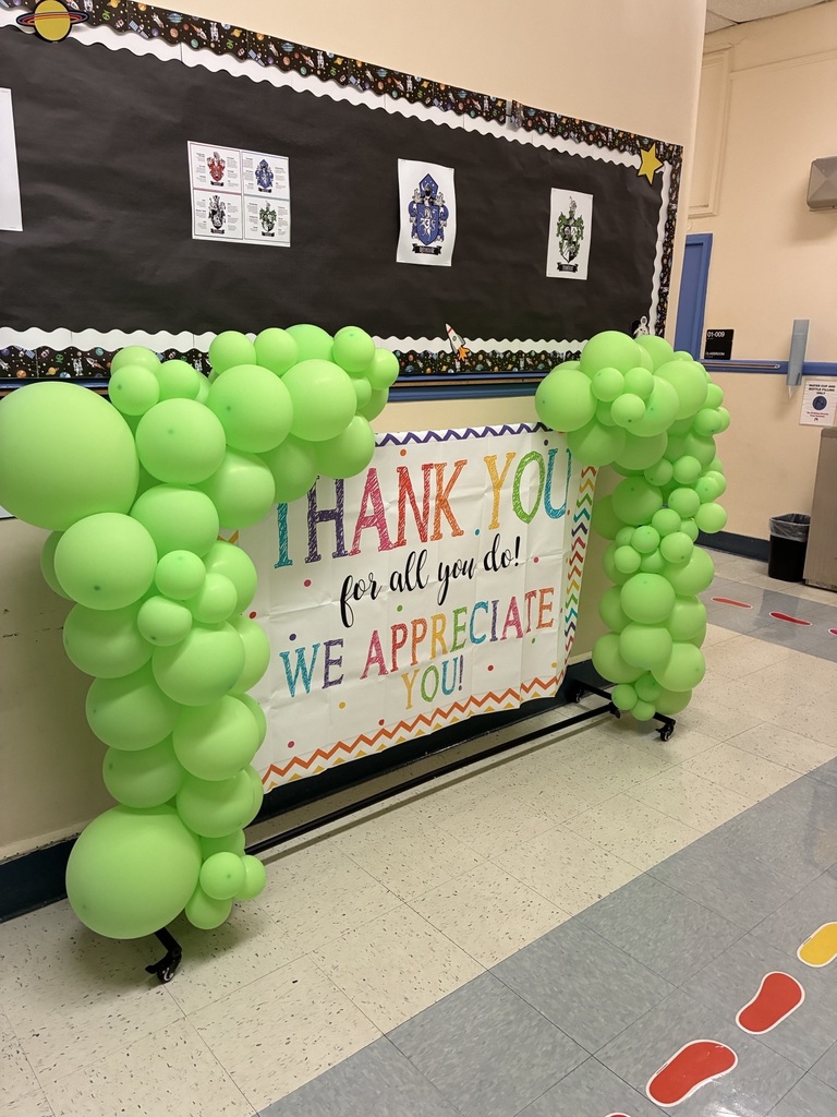 banner and balloons