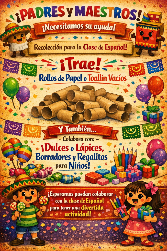 Spanish Donations flyer