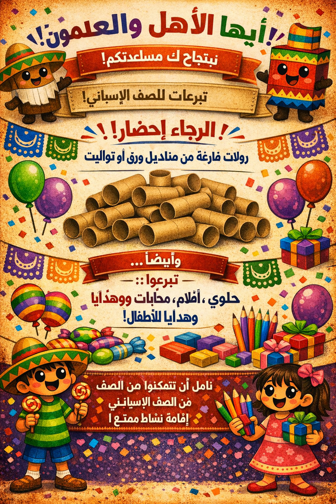 Spanish Donations flyer