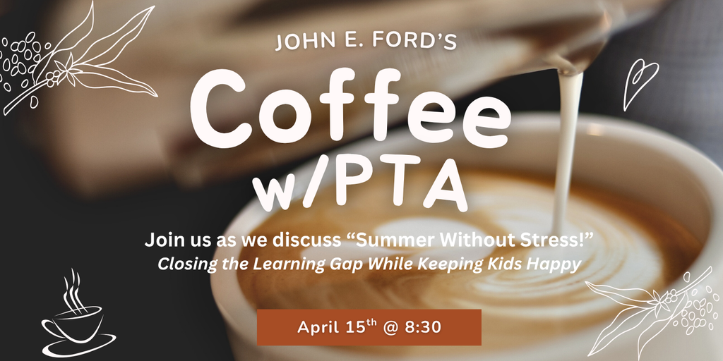 Coffee w/PTA April 15th 