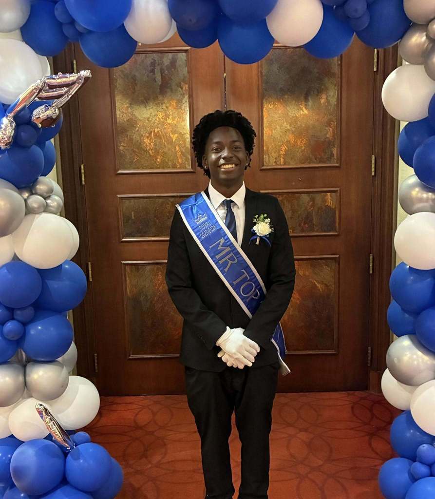 Raines High School student Jordan Sanders as Duval's Mr. Top Teen of America