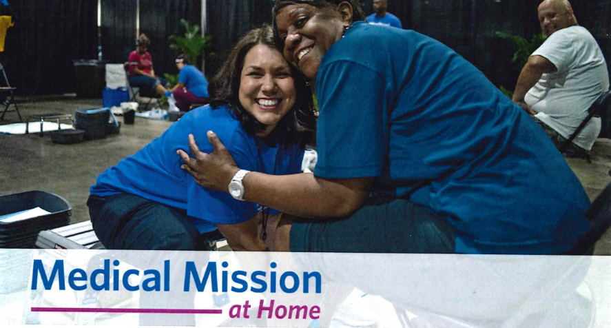 Two women from last year's medical mission event.