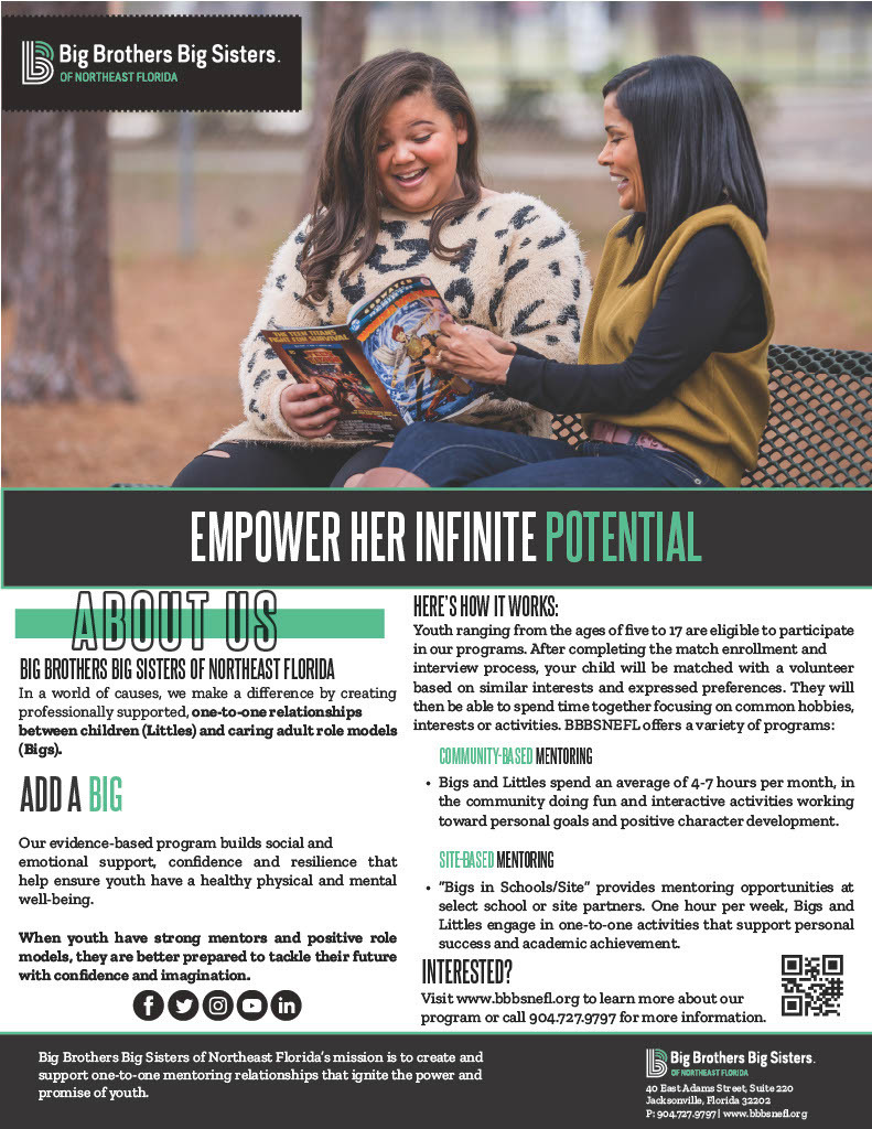 Big Brothers Big Sisters Flyer. More information on the post.