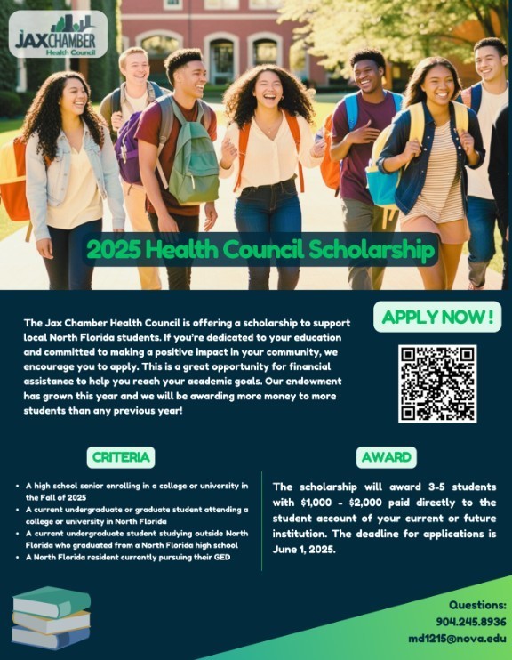 Jax Chamber Health Council Scholarship