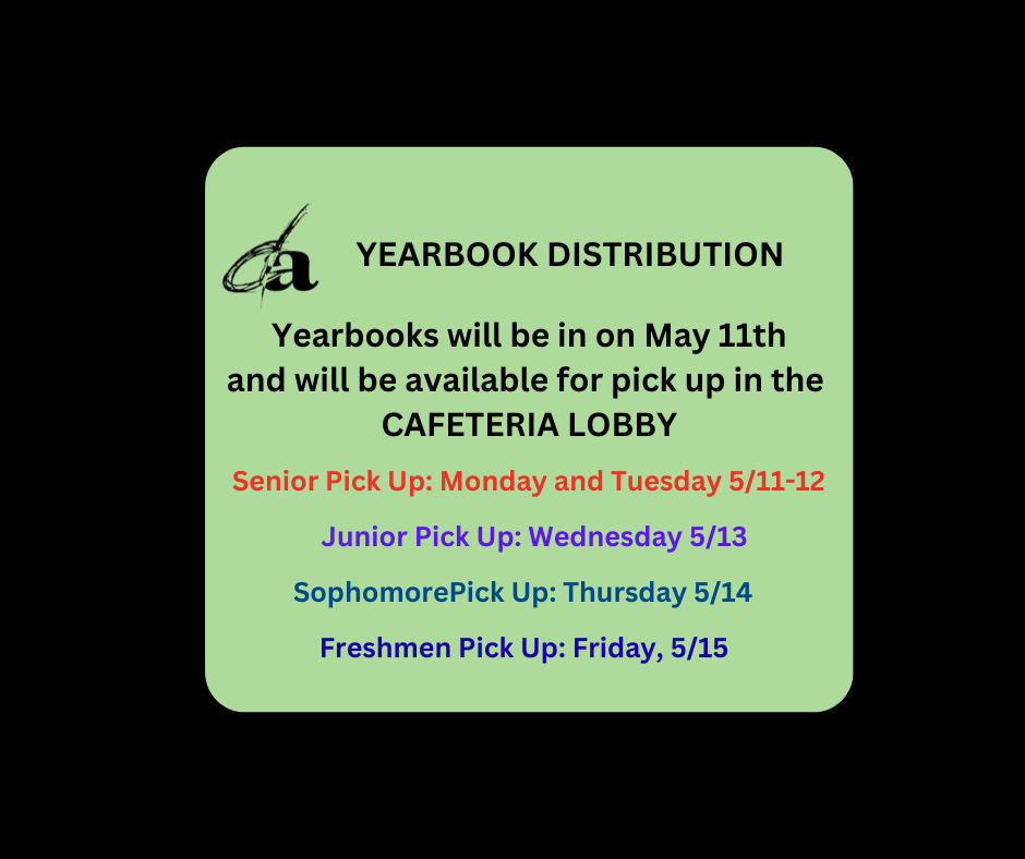 Yearbook Distribution  Dates