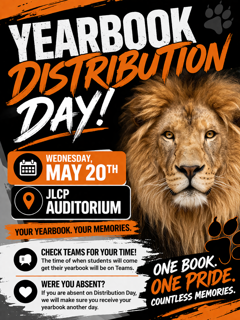 Yearbook Distrubution flyer 2026