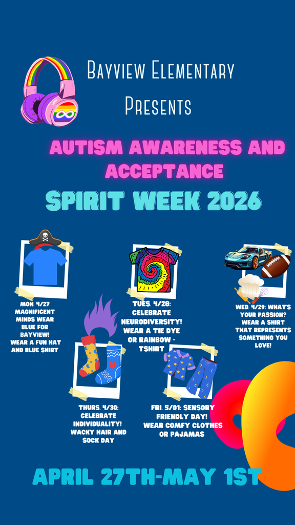 Autism Awareness and Acceptance Spirit Week Flyer