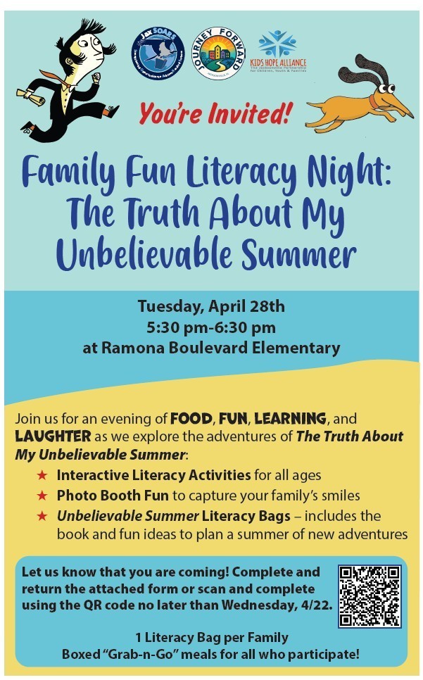 Flyer about family night