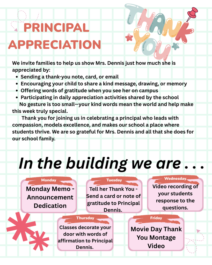 Principal Appreciation Day | May 1st 