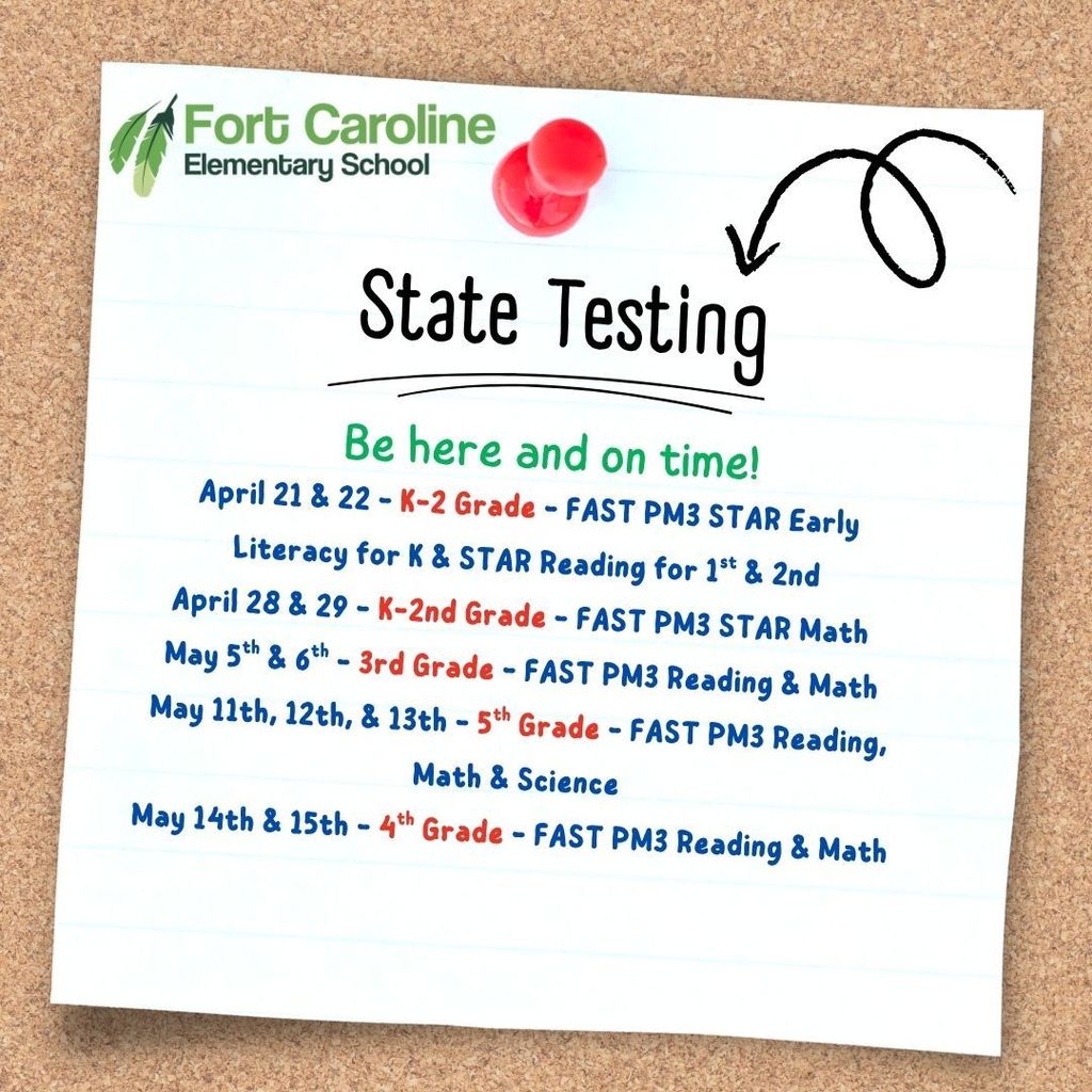 State Testing Dates