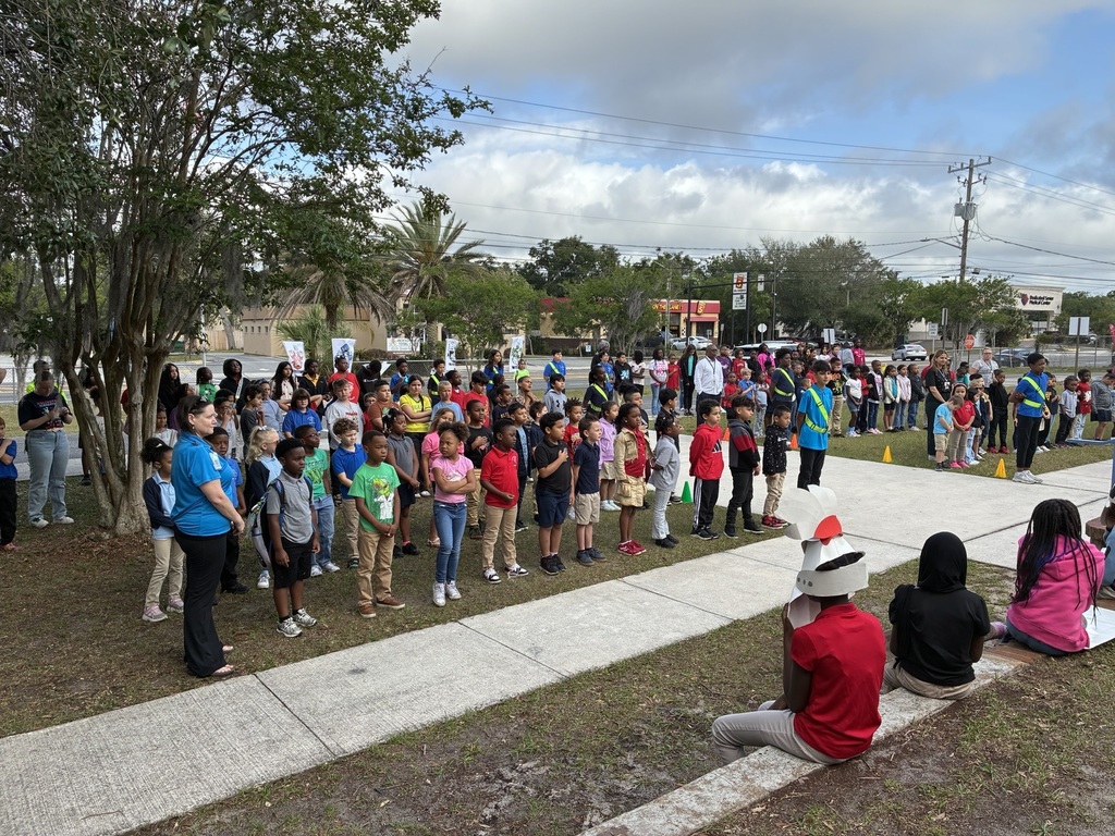 school at flag raising ceremony