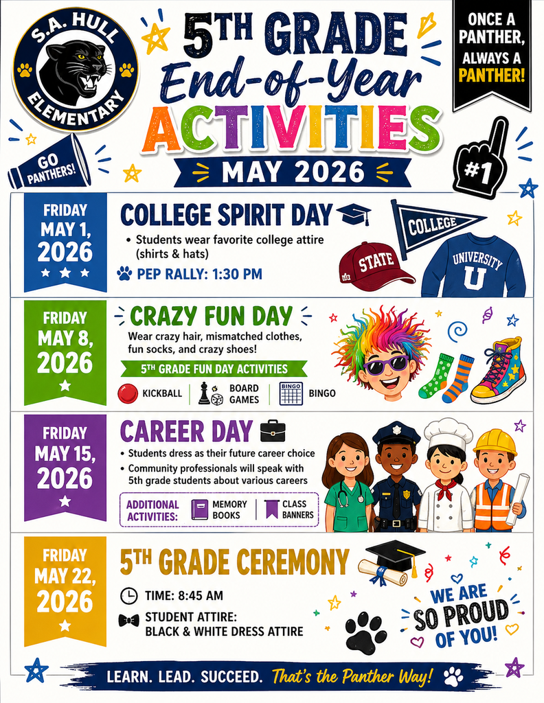 5th Grade End-of-Year Activities