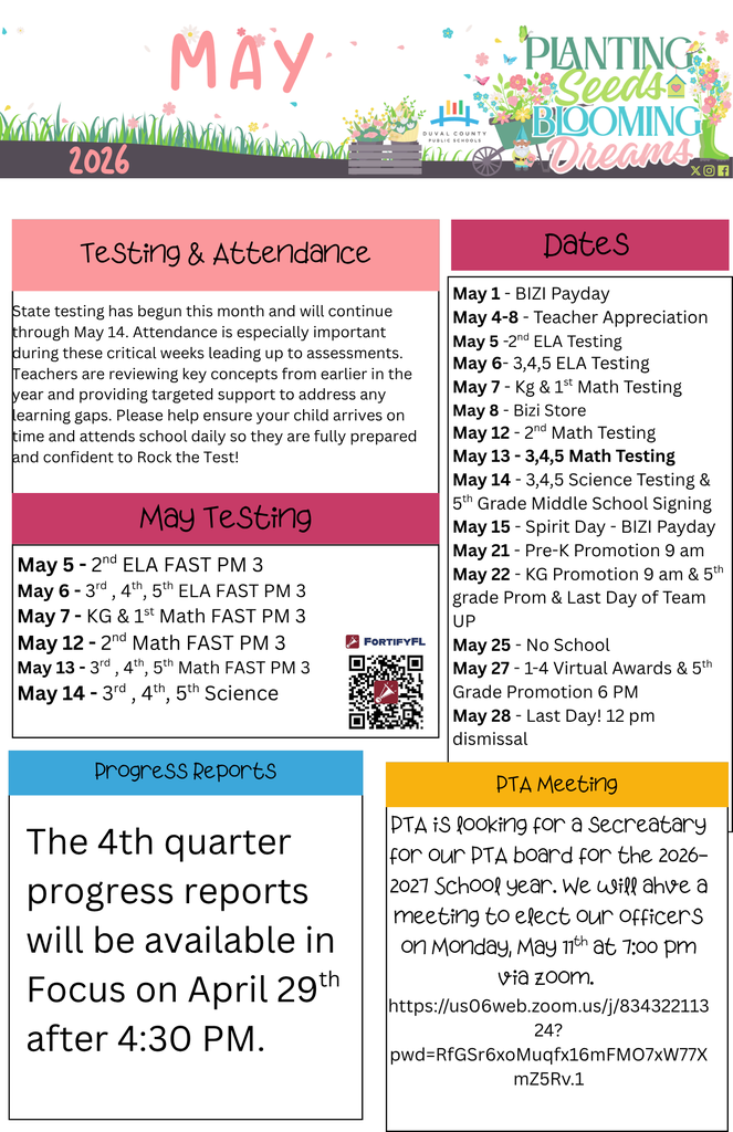 May Newsletter p 1