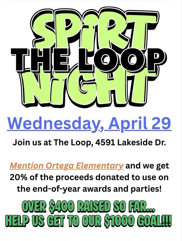 Spirit Night flyer