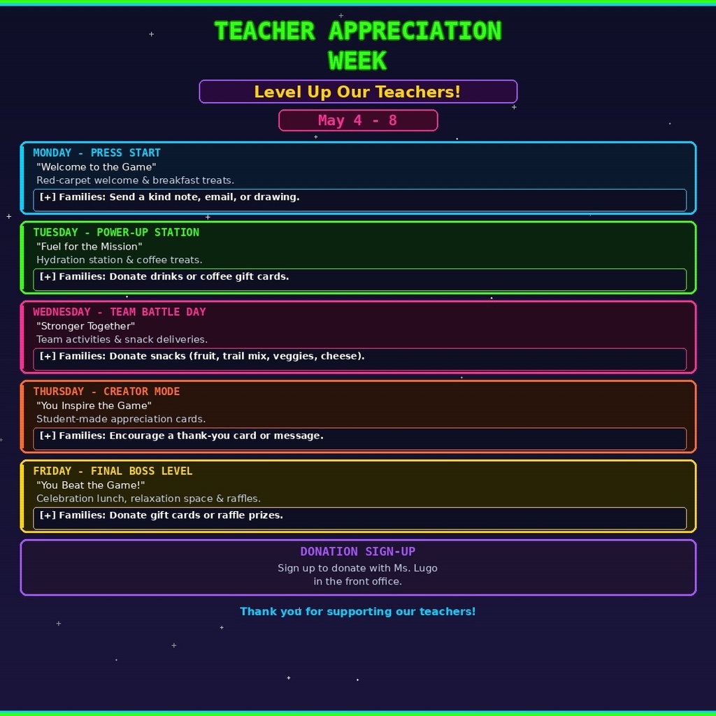 Teacher Appreciation Week