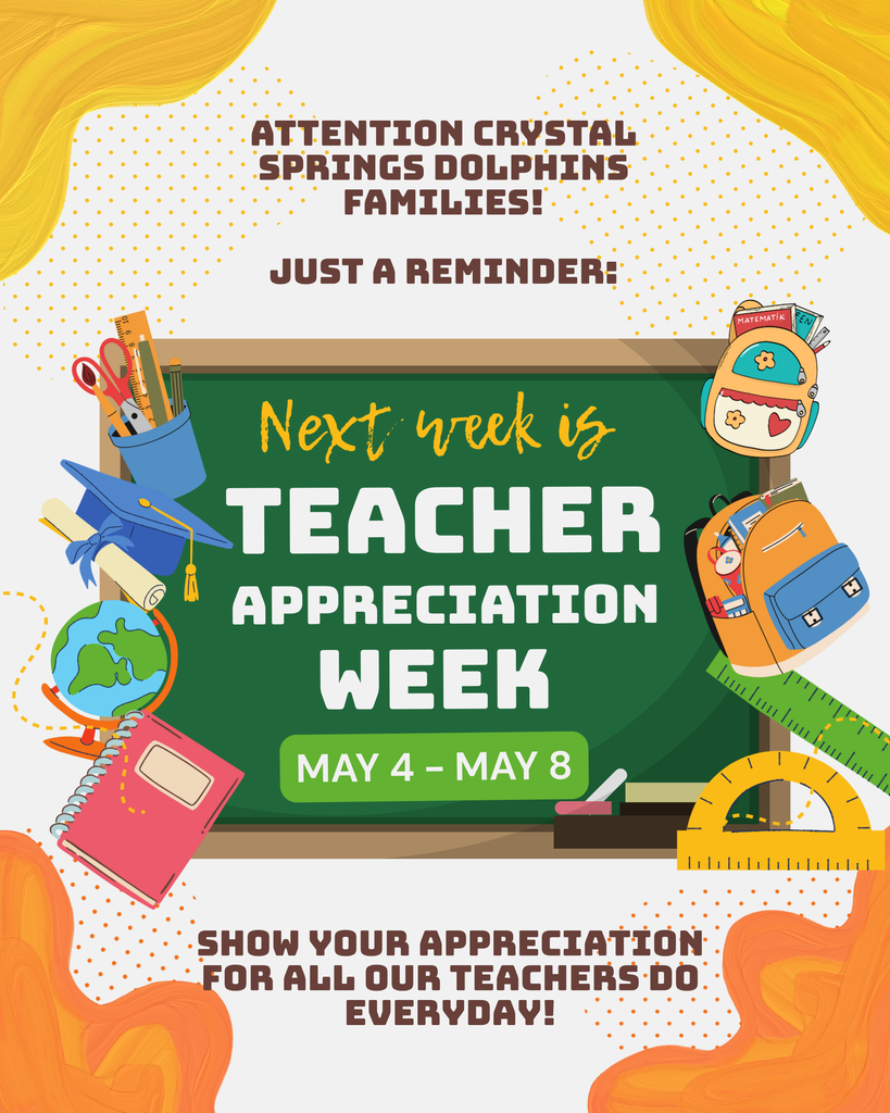 Teacher Appreciate Week is next week!