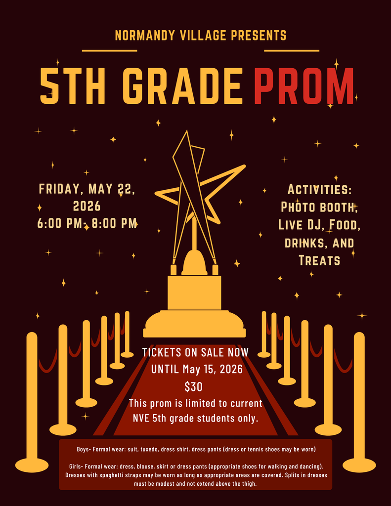 5th Grade Prom; Friday May 22
