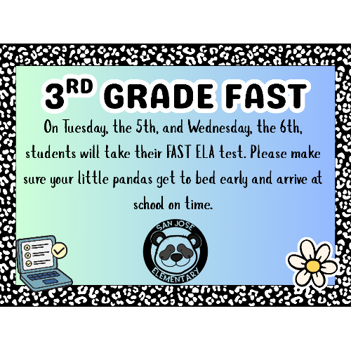 ELA FAST 3rd Grade