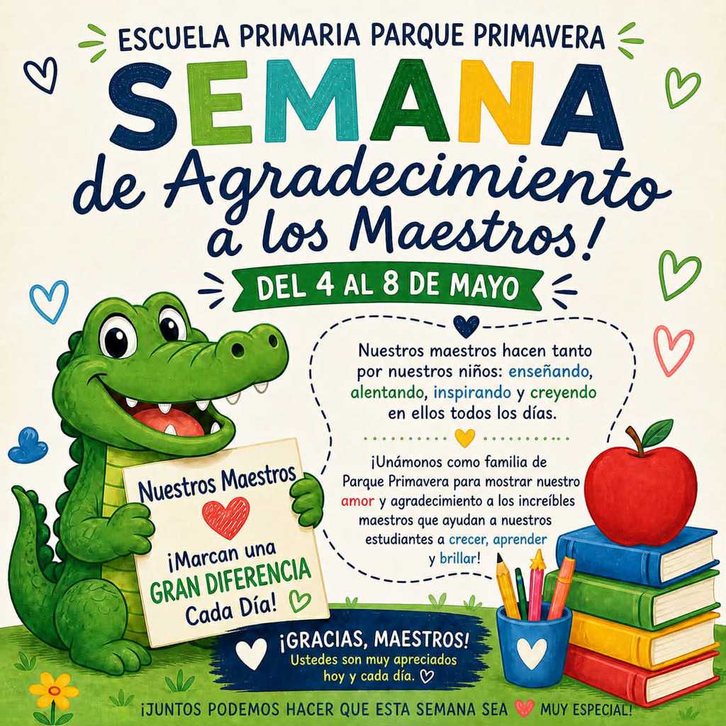 Teacher Appreciation Week - Spanish flyer
