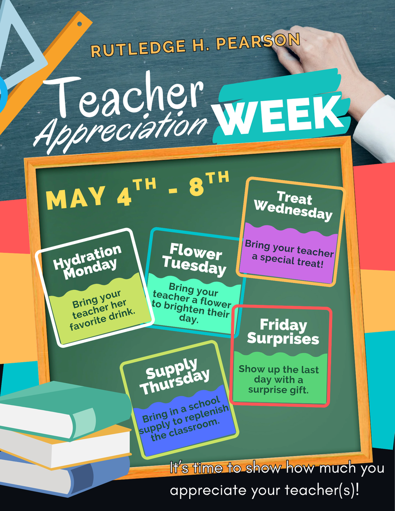 Teacher Appreciation Week - May 4th through May 8th 
