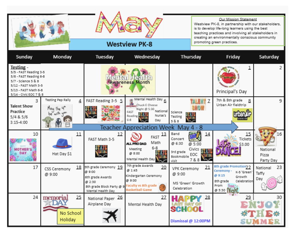 May Calendar