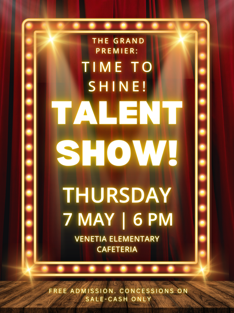 talent show may 7 at 6 pm