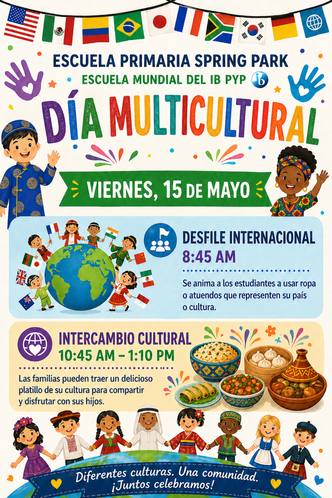 Multicultural Day flyer - Spanish