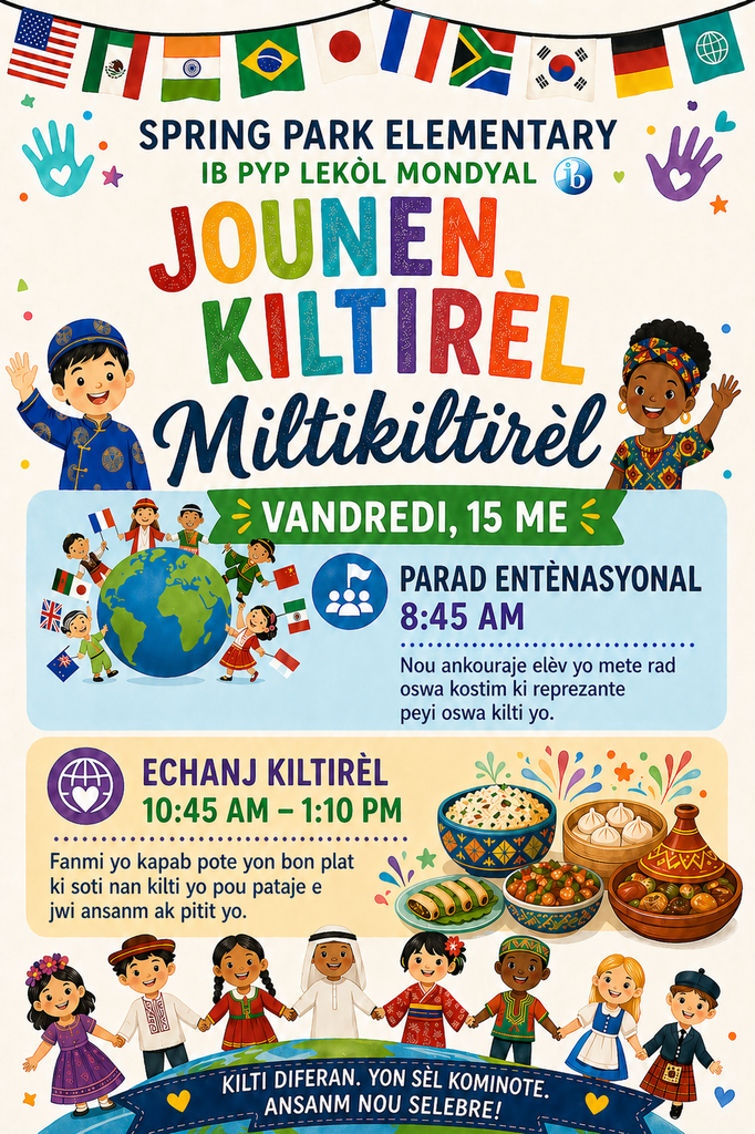 Multicultural Day flyer - French Creole