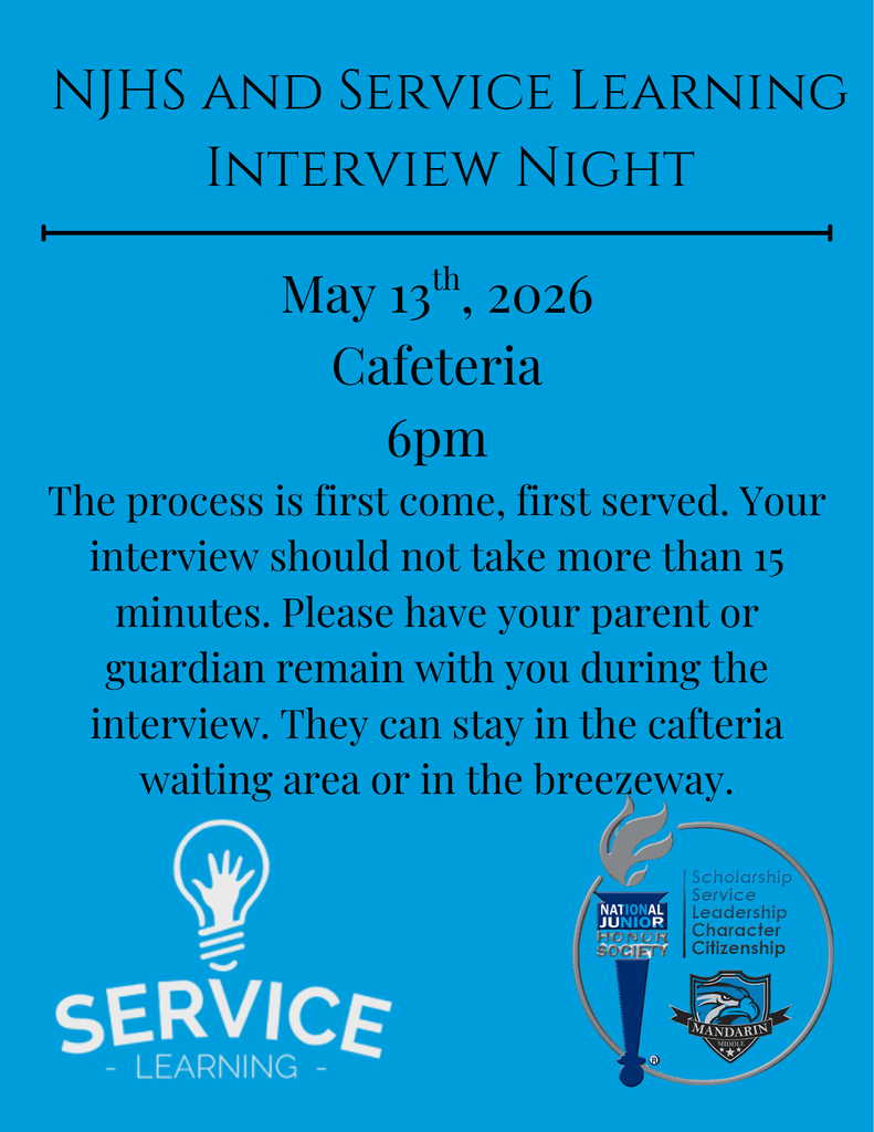 NJHS and Service-Learning Interview Night