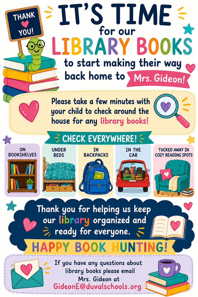 Library Book Return Flyer - English