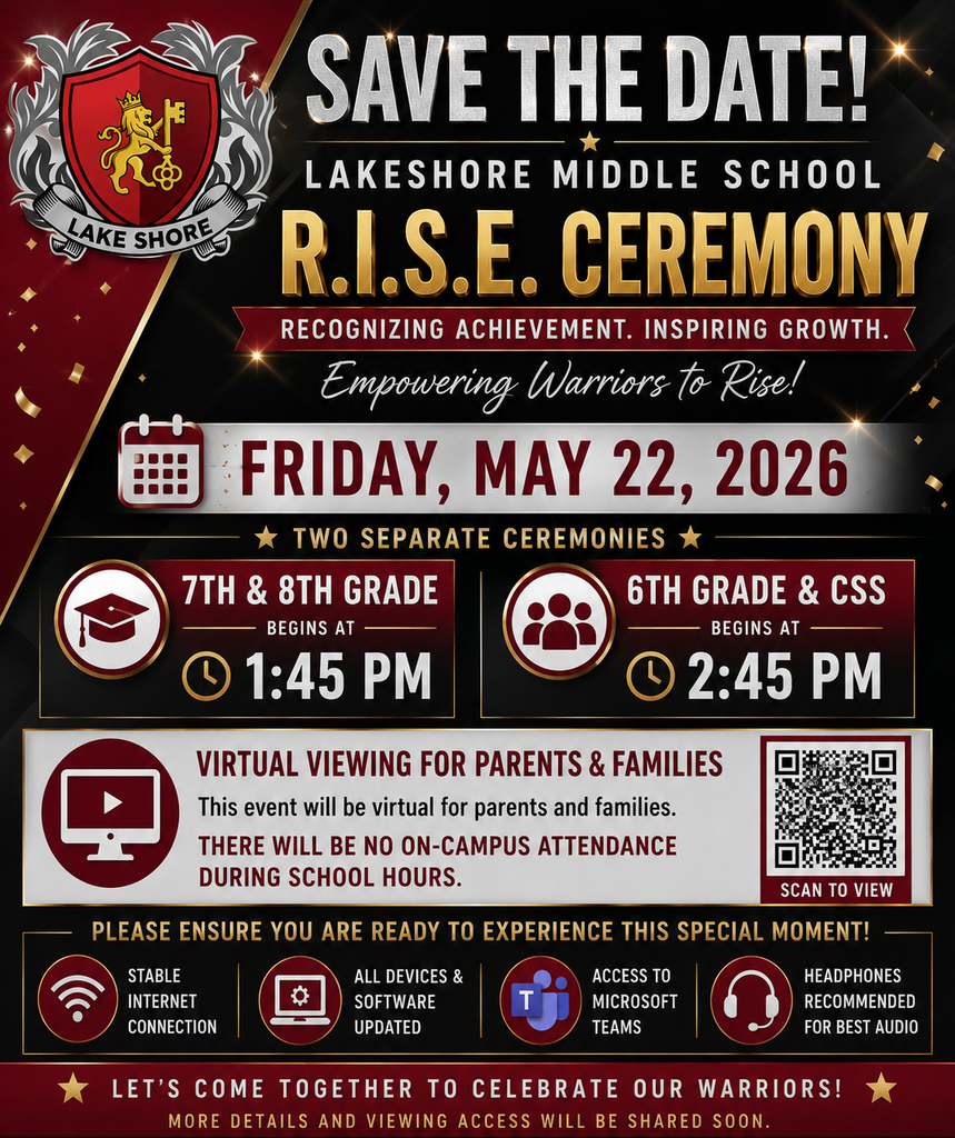 RISE ceremony flyer