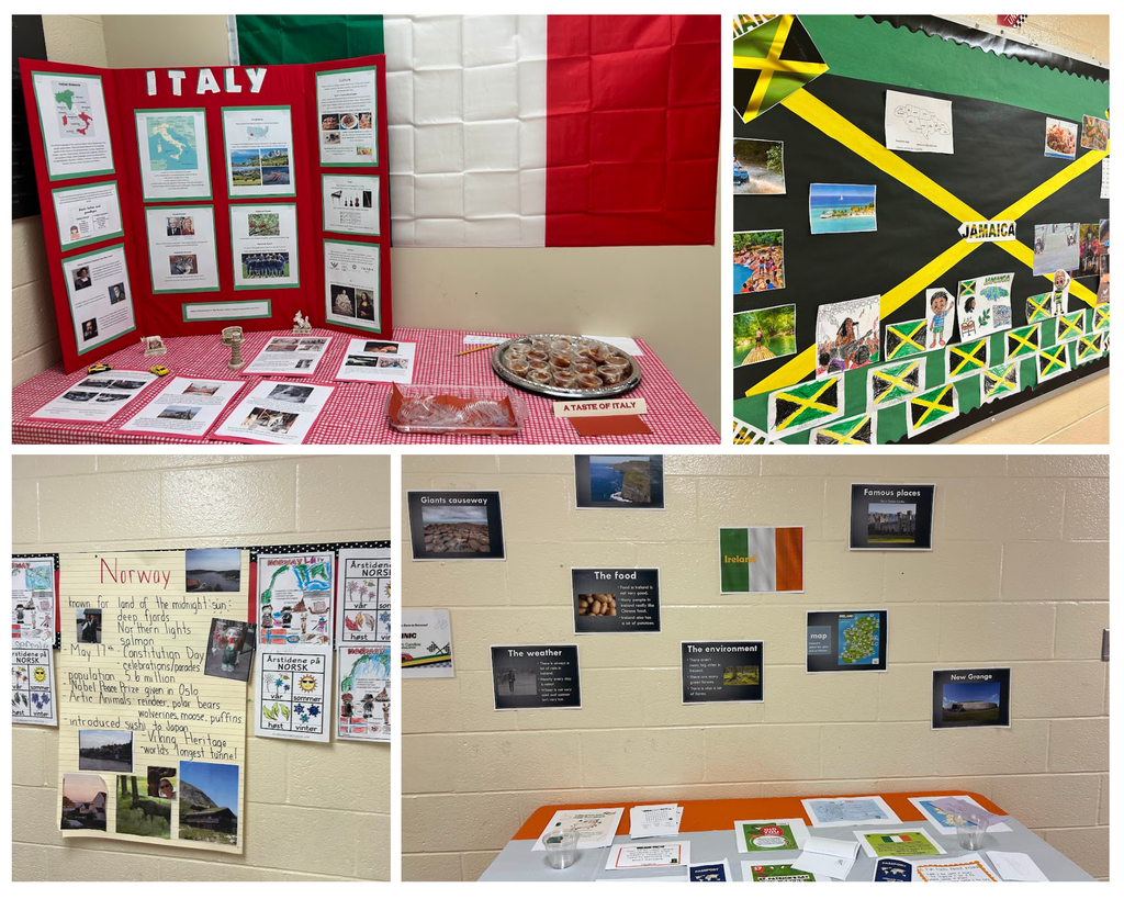 Bulletin Boards of Italy, Jamaica, Norway, and Ireland