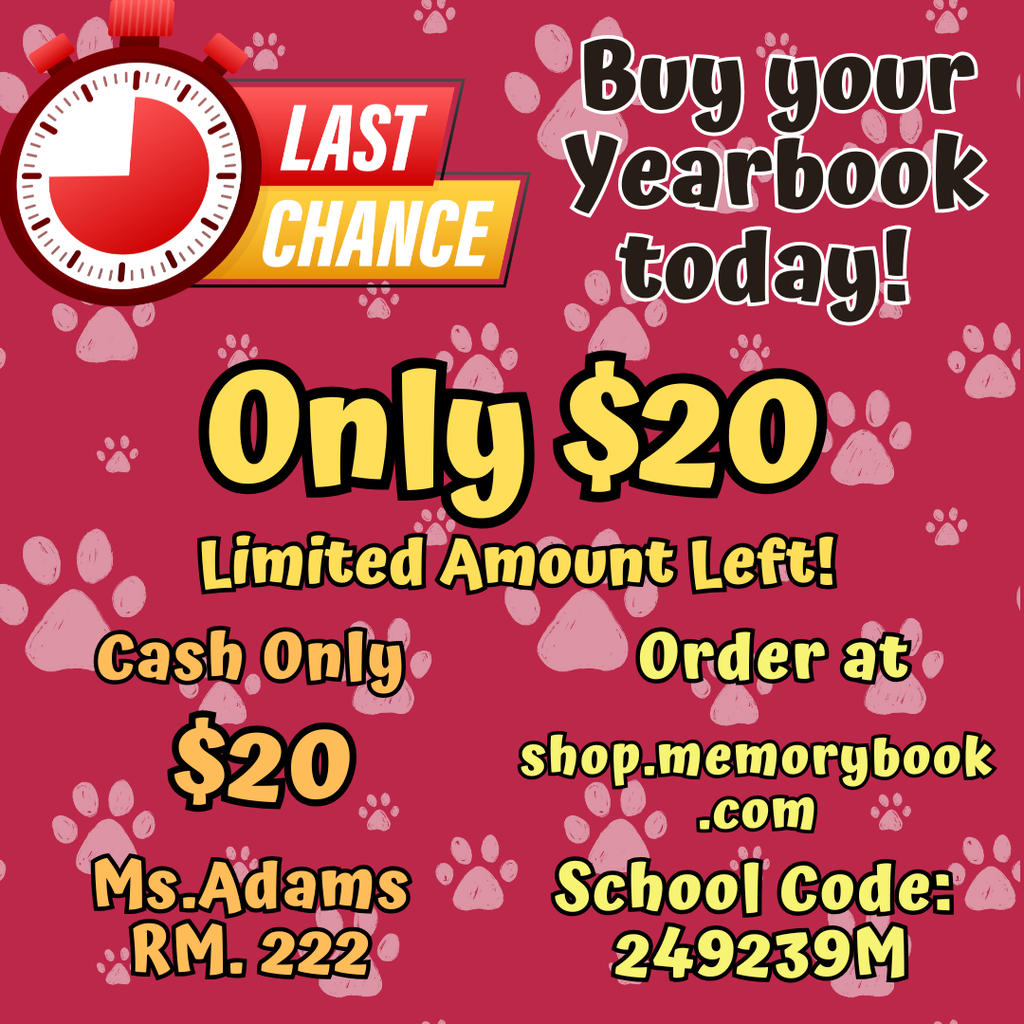 Yearbooks for sale $20 cash